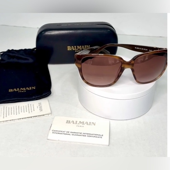 Balmain Tortoise Sunglasses Full Inclusion - Picture 1 of 9
